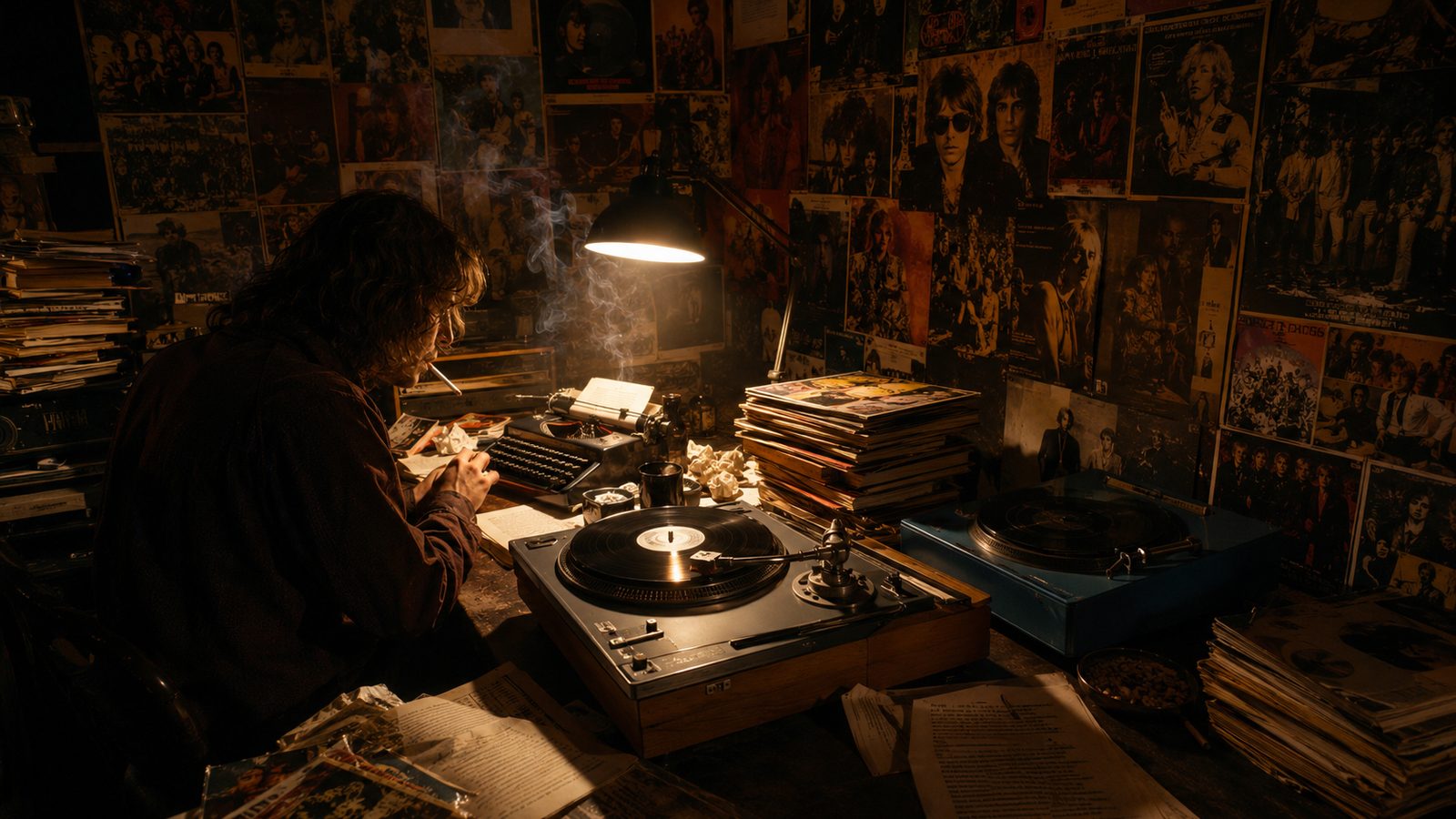 Lester Bangs' turntable setup from Almost Famous