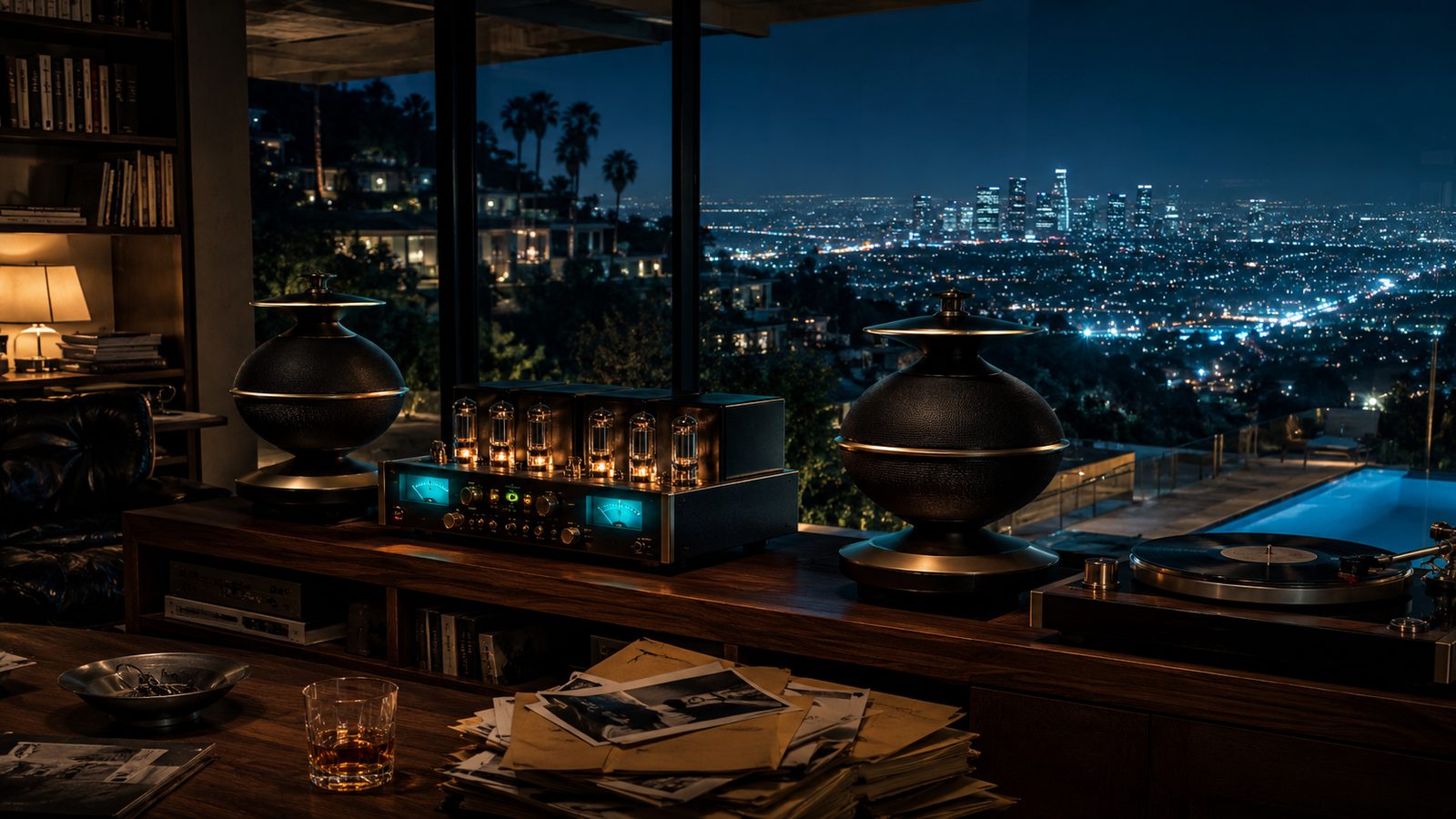 Harry Bosch's McIntosh and Ohm Walsh audio system