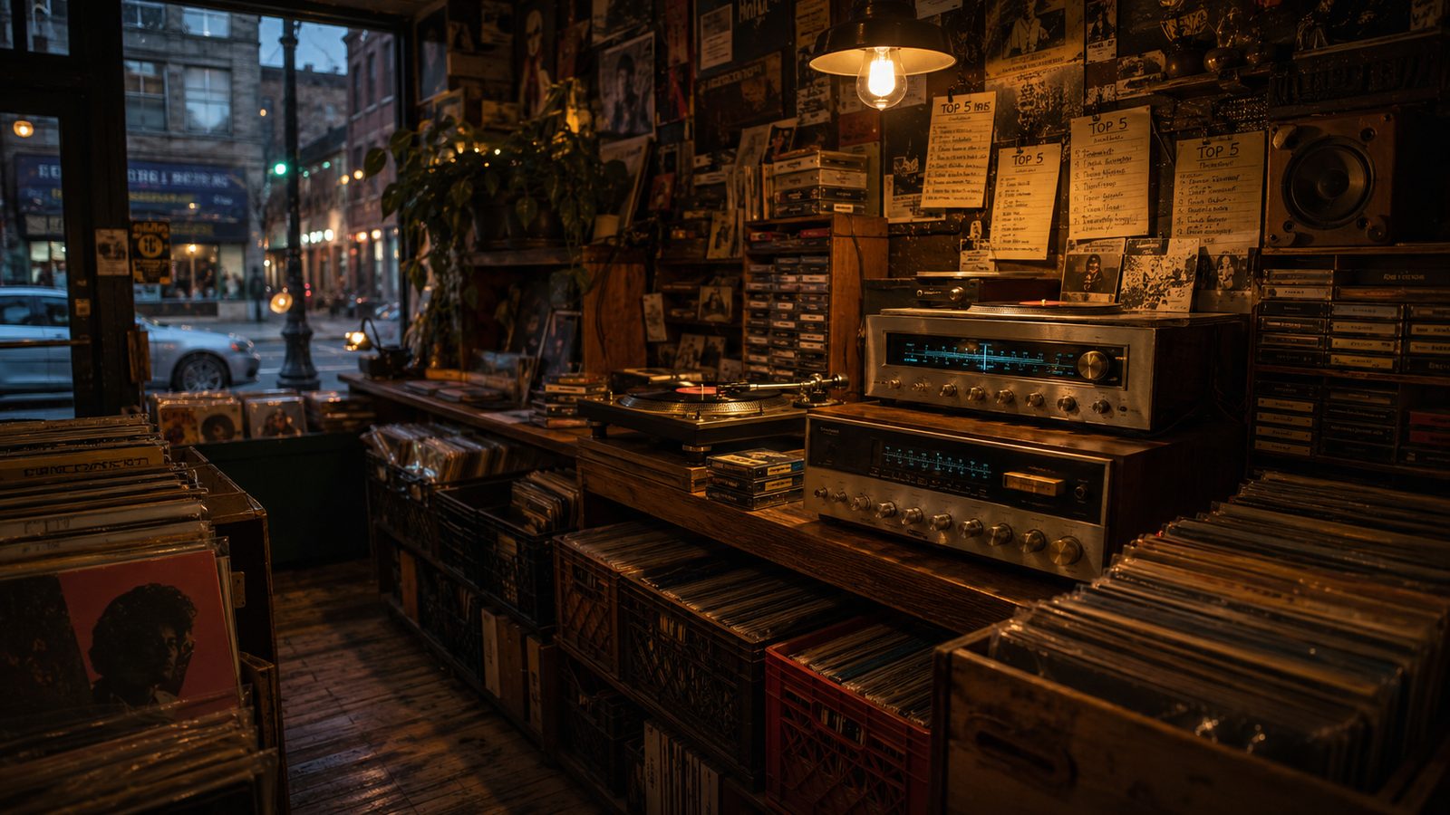 High Fidelity record store